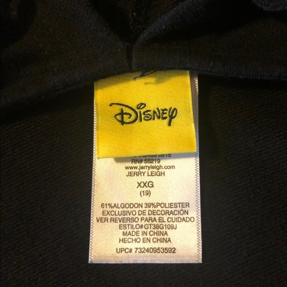 DISNEY MICKEY MOUSE DRAWSTRING HOODIE - Picture 3 of 4